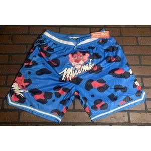 PINK PANTHER / MIAMI Headgear Classics‎ Basketball Shorts~Never Worn~ L XL